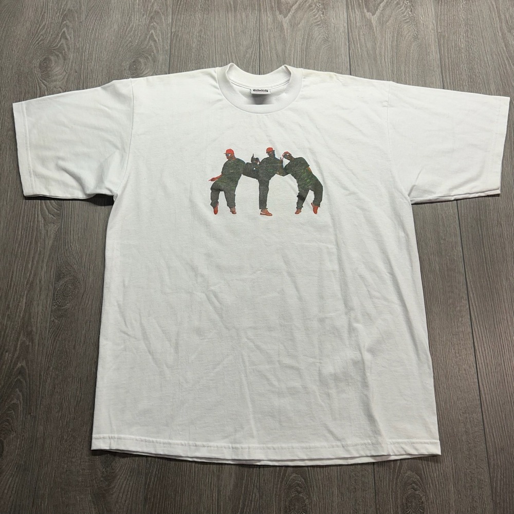 Jeezy DJ Drama Rap Tee White Heavy Weight Cotton T-Shirt XL Spaceships Bankhead